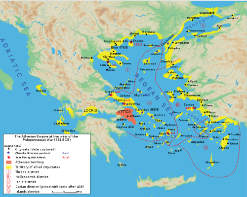 hehasawifeyouknow:The precursor to the Athenian empire was the Delian League, this was founded in 47