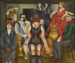 a-r-t-history:  Richard Lindner, The Meeting, 1953, oil on canvas (via MoMA) 