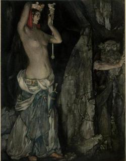 fleshandthedevil:   “Lovers”        “ Illustration for  Le morte D’arthur  ”   by  William Russell Flint  A book about King Arthur and of his noble knights of the Roundtable   Thank you  Madamefrivole for this wonderful image.  