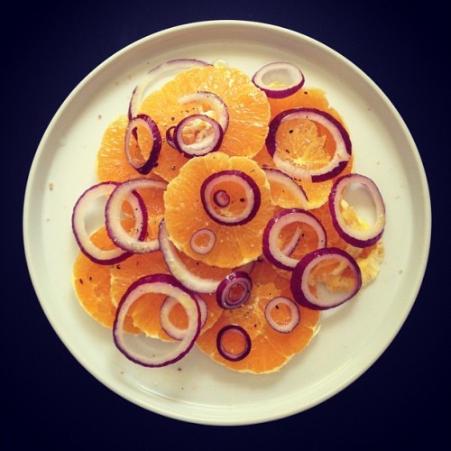 Citrus and onion salad porn pictures