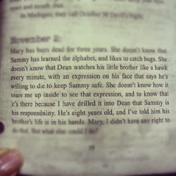 cwhroswell:  cracksmyshitup:  John Winchester’s Journal….. Sam &amp; Dean (Taken with Instagram)   