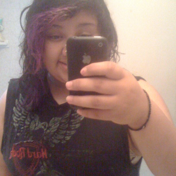 too-gnarly:  Purple hair  (Taken with Instagram)