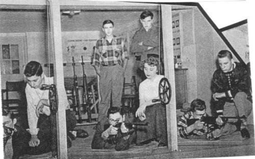 New Brunswick High Rifle Club, New Jersey, 1950’s.Created at the urging of faculty and School 