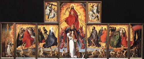 cavetocanvas: Rogier van der Weyden, Last Judgment Polyptych (front and reverse views), 1446-52