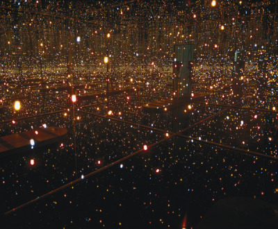 A dream day ended in a dream room. Yayoi Kusama's Firefly room @ the Whitney is a must see.
I never post a personal note, but do you ever find yourself in just the right place at the right time? Standing in the firefly room I found myself aligned...