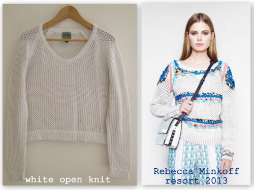 DIY Rebecca Minkoff Inspired Stitched Sweater and How To Dye Tee Shirt Yarn.Tutorials by inspiration