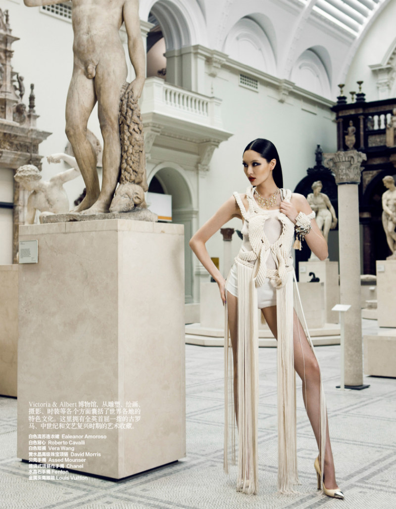 collections-from-vogue:  Bonnie Chen in “Fabulous London” Photographed by Zack