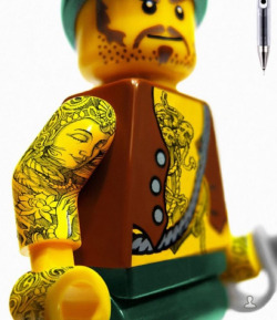 cadillaczac:  such a great idea  When legos have better tattoo designs then some people