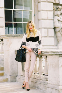 what-do-i-wear:  Camille from Over the Rainbow blog, Somerset House, London, February 2012. (image: vanessajackman)