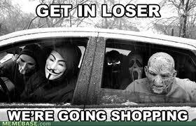 zombiegiggles:  …I wanna go shopping… Wait…is that Iron Man back there!? 