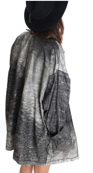 100% Silk Tie Dye Grey Grunge Boho Batwing Kimono  £21.04 click here to buy! :) 