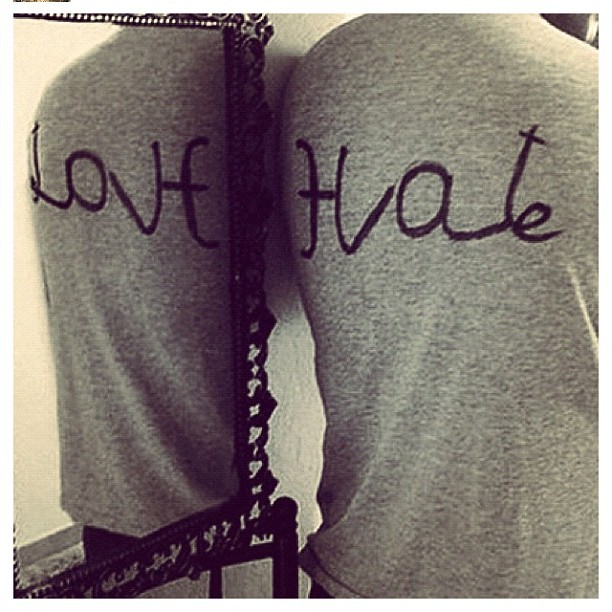 smilehard-livelonq:  #love #hate #dope #aww #shirt #iphone #iphonesia #teamiphone