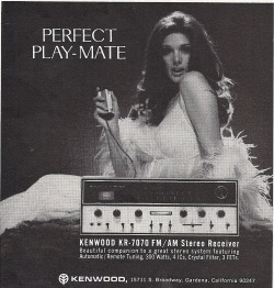 Kenwood (Stereo Receiver), Vintage Ad, Playboy