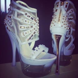 rosaacosta:  In love with my new #Versace shoes 💜 (Taken with Instagram)  These shoes right here smh &gt;&gt;&gt; killa