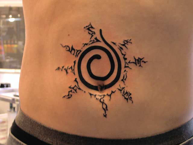Naruto symbol for Jacob  What better use of a belly button lol Preciate ya  bud  Done using fytsuppliesusa eternalink  Instagram