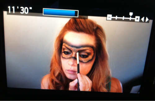 A screen shot from yesterdays makeup tutorial I filmed!
‘How to create’ series.. My 'Masquerade’ image!