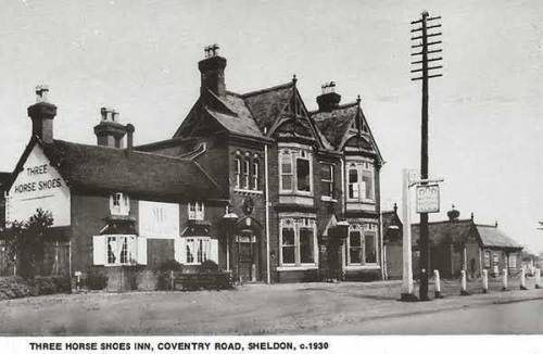 suburbanastronaut: The Three Horseshoes, Coventry Road, Sheldon, Birmingham, 1930