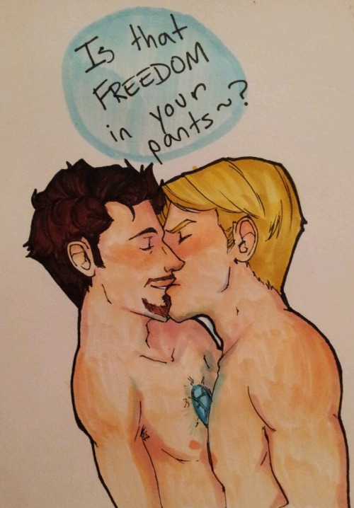 Have a timely patriotic SteveTony~