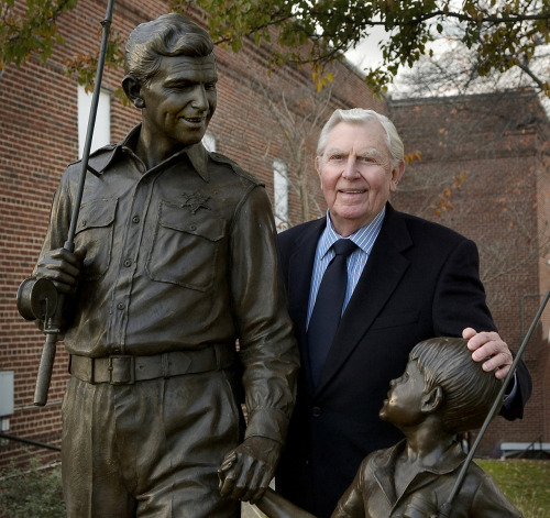 Actor Andy Griffith died this morning at his home in Dare County, N.C. He was 86.
We’re updating the story here.
(Photo by Hobart Jones / Surry Arts Council, 2005.)