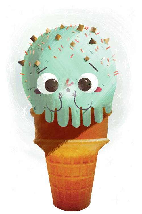 kolbisneat:  One of my new favourite collectives for summer (it’s not new in general, but new to me) is Brian Butler’s Ice Cream People. Basically, he provides the cone and you provide the ice cream! It is the best. Aside from the tumblr blog there’s