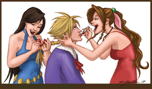 cloti-passion:  Just for Don Corneo XD source : http://wendydoodles.deviantart.com/art/Cloud-s-Makeover-51860581?q=favby%3Atunetherainbow%2F11680260&qo=16 