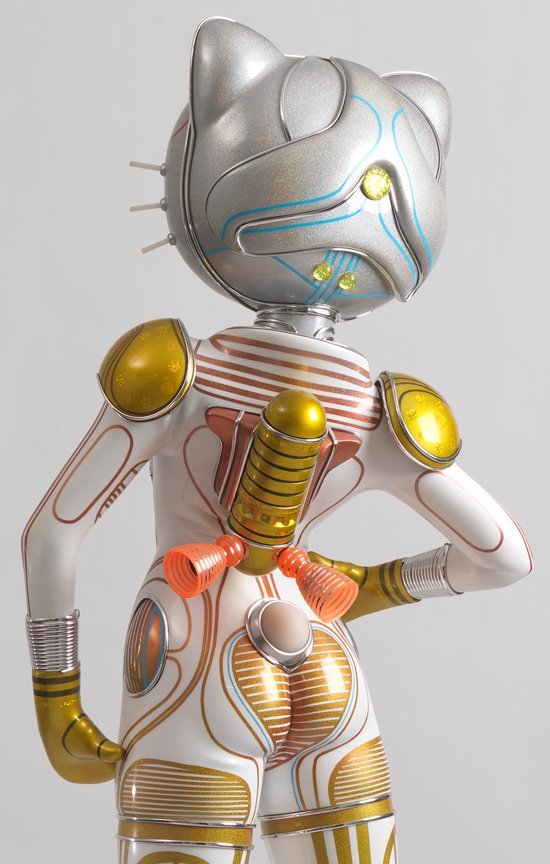 shinsou-hound:  Statue made out of fiberglass, silicone, LEDs &amp; optic fiber. 7