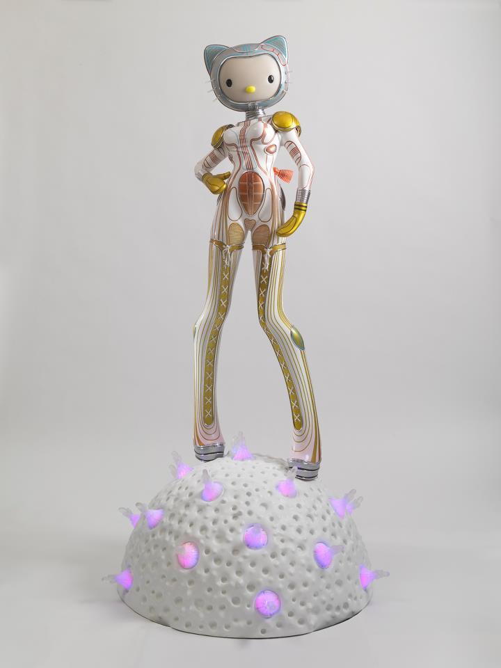 shinsou-hound:  Statue made out of fiberglass, silicone, LEDs &amp; optic fiber. 7