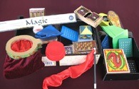 sciencematerial:  Deluxe Magic SetProduct Code: MGK1170 A set of professional tricks for the beginners. The magic illusions included in this set: Disappearing Ball, Vanishing Coin, Magic coin box, Secret Silks, Vanishing Zone, Egyptian Prediction, Magic