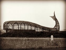 icancauseaconstellation:  Building the Blue Whale Car Wash – Town of Niagara, New York 