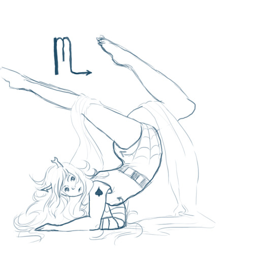 kawaii-fedora: kismesis contortionist … i drew this i cannot anatomy  or feet bluh i hop