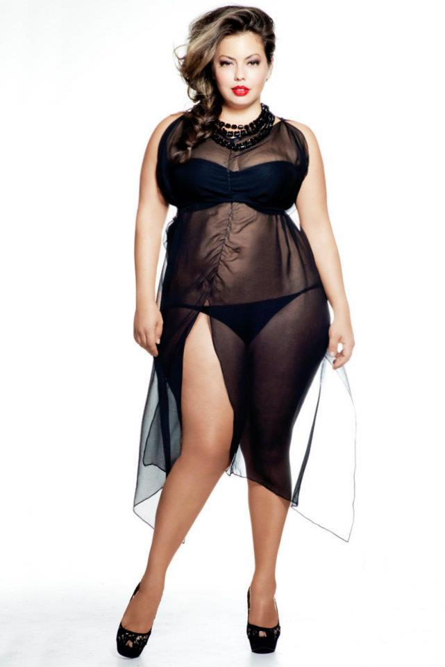 Black dress plus size models