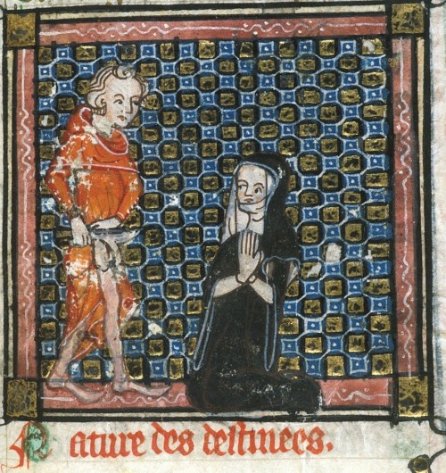 ORIGEN EMASCULATINGRoman de la Rose, France ca. 1380.BL, Egerton 881, fol. 132r 
