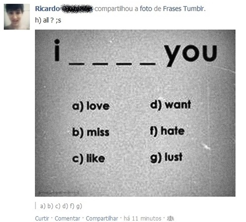 O que eu vejo nesse post?