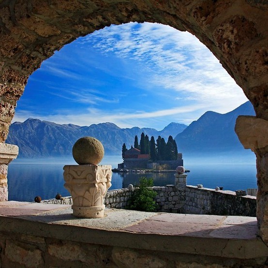 bluepueblo:  Island View, Kotor Bay, Montenegro photo via xiema 