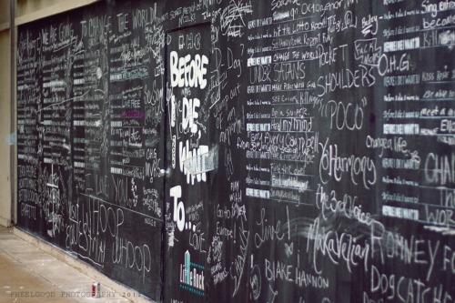 “Before I Die” Little Rock, AR2012  Close up: http://pheelgoodphotography.tumblr.com/pos