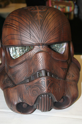 ninjeska:Okay this is not strictly games-related, but still super cool; a Storm Trooper Helmet carvi