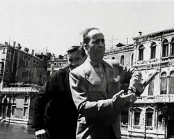 vintagesonia: Humphrey Bogart and Lauren Bacall on holiday in Venice, 1951  Venice…💜