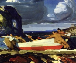 loverofbeauty:  George Bellows: The big dory  (1913) 