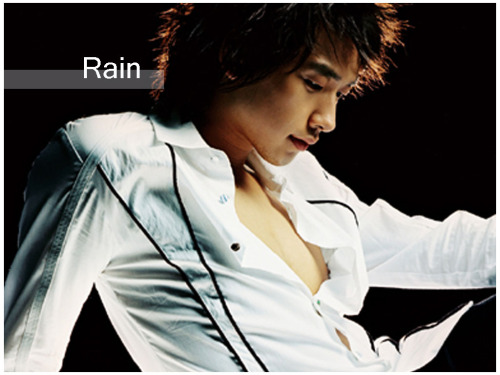 Rain - a South Korean Singer with a taste of fashion