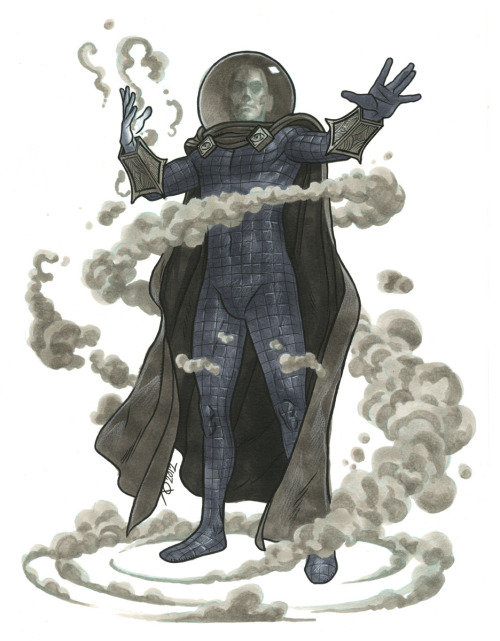 Mysterio! From Boston Comic Con, 2012. Pen &amp; ink, Copic marker on 11x14&quot; board.