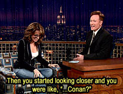 CONAN: You did Dateline, and you went back to your old high school?TINA: I did. I got interviewed by