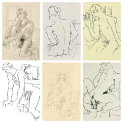 alunmabon:  Drawings by Jean Cocteau, illustrating Jean Genet’s Querelle de Brest 