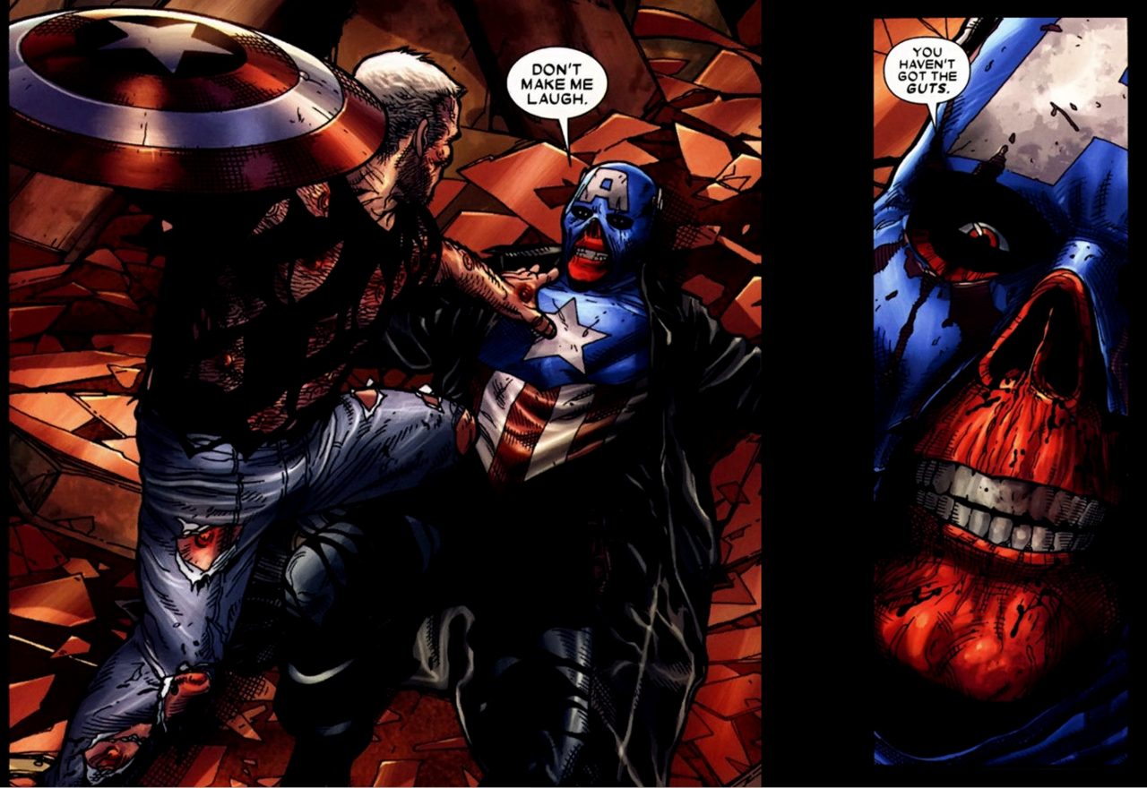 werewolfshame:  towritelesbiansonherarms:  comicbookpanels:  Old Man Logan kills