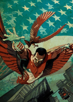 comicbookartwork:  The Falcon by Greg Tocchini