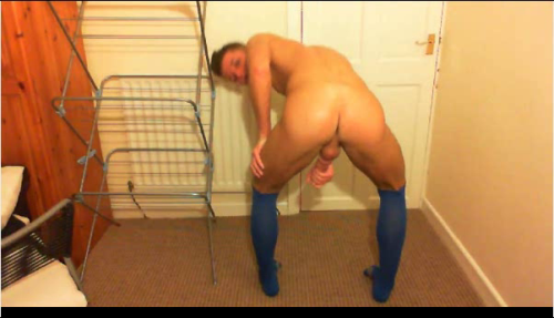 cocksandsocks:  wow thats a hot ass, and some hot high blue socks Follow COCKSANDSOCKS for more like this, and better! 