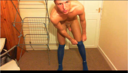 cocksandsocks:  wow thats a hot ass, and some hot high blue socks Follow COCKSANDSOCKS for more like this, and better! 