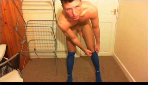 cocksandsocks:  wow thats a hot ass, and some hot high blue socks Follow COCKSANDSOCKS for more like this, and better! 