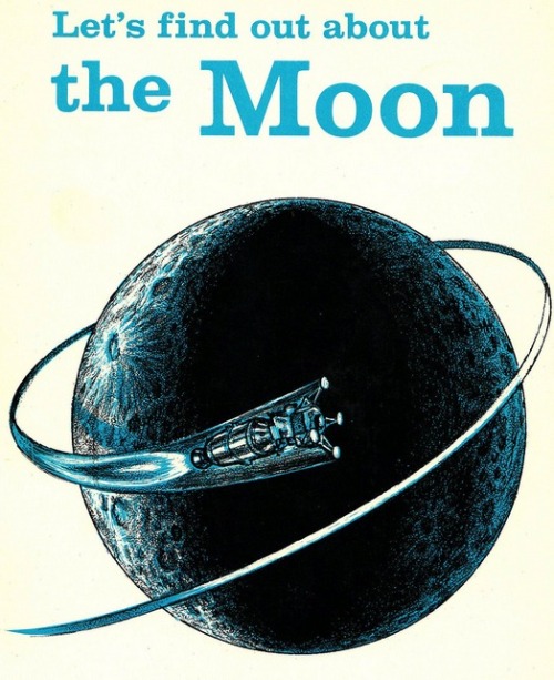 &ldquo;Lets Find Out About the Moon&rdquo;  1966cover detail