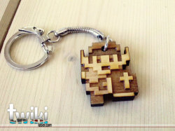 otlgaming:  IT’S UNWISE TO LEAVE THE HOUSE WITHOUT THESE Now you can carry your 8bit love with you wherever you go with these laser-cut, wooden key-chains from Patricia Tremblay. If anything they’ll be a reminder to not forget your keys. I mean, just