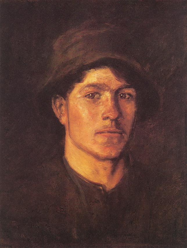 blastedheath:  László Mednyánszky (Hungarian, 1852-1919), Peasant Lad. Oil on